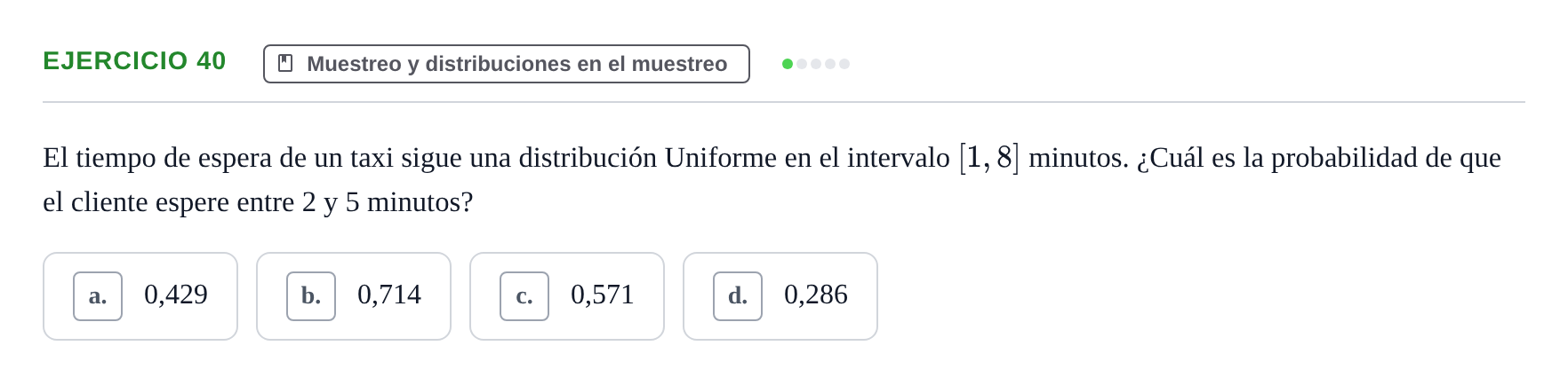 Enunciado: Problema 40 · Estadística II UB Colección de exámenes resueltos de Estadística II (Parte 1)
