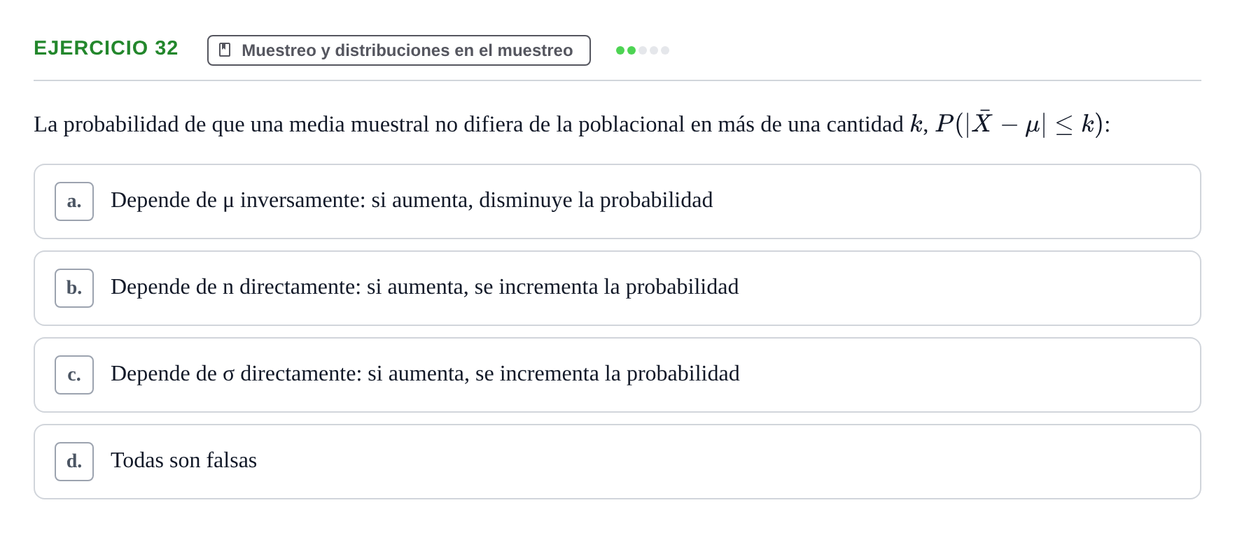 Enunciado: Problema 32 · Estadística II UB Colección de exámenes resueltos de Estadística II (Parte 1)