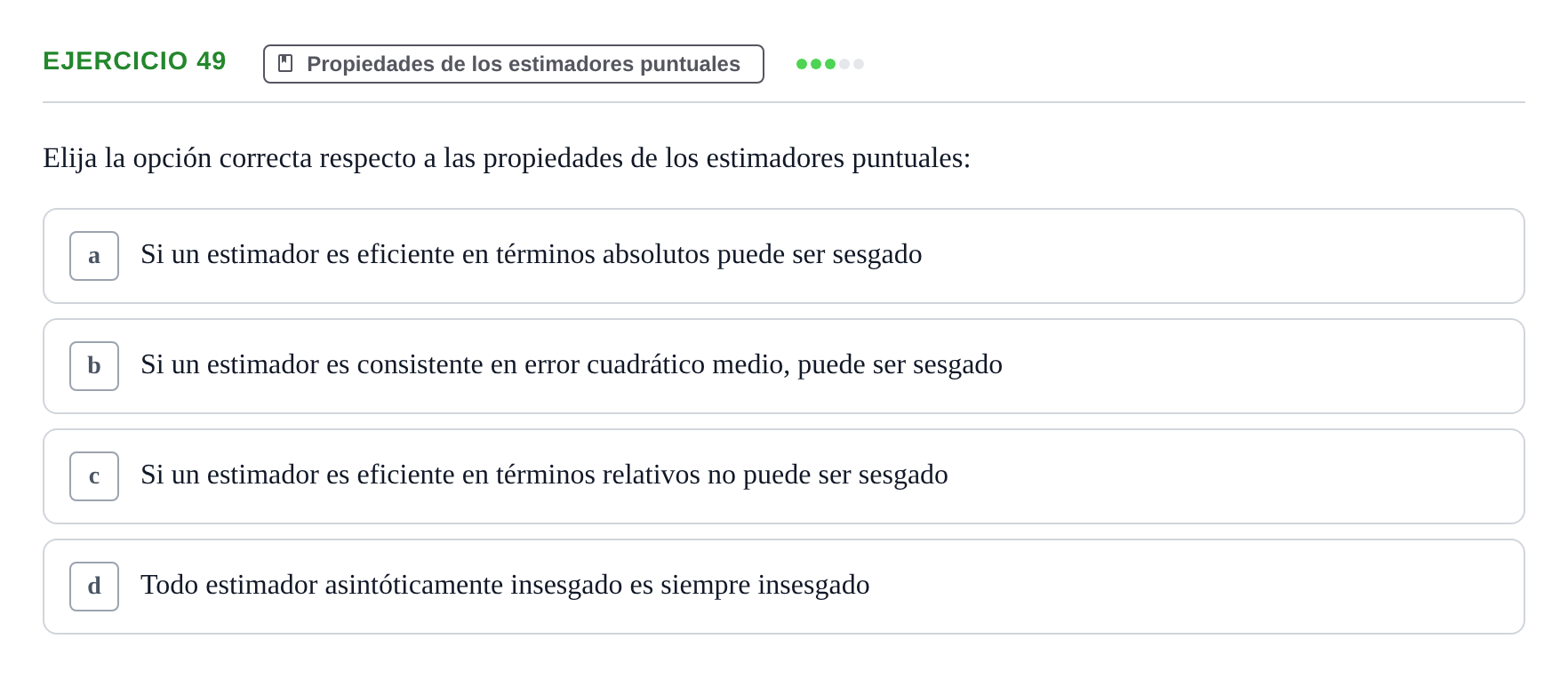 Enunciado: Problema 49 · Estadística II UB Colección de exámenes resueltos de Estadística II (Parte 1)