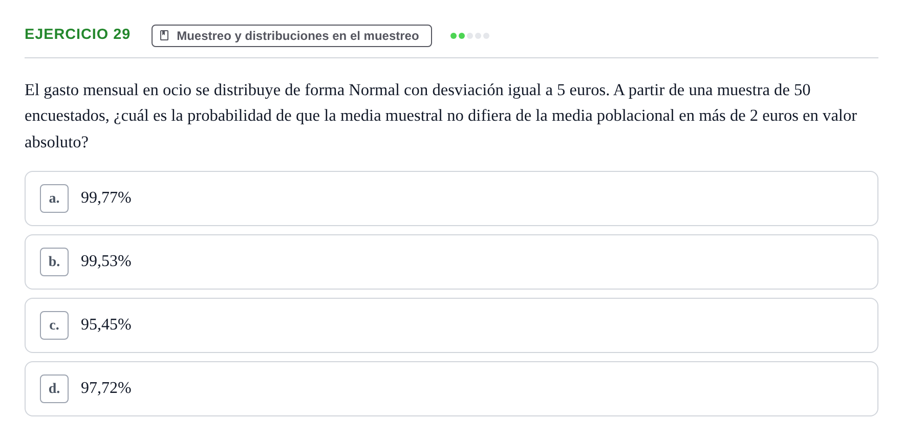 Enunciado: Problema 29 · Estadística II UB Colección de exámenes resueltos de Estadística II (Parte 1)