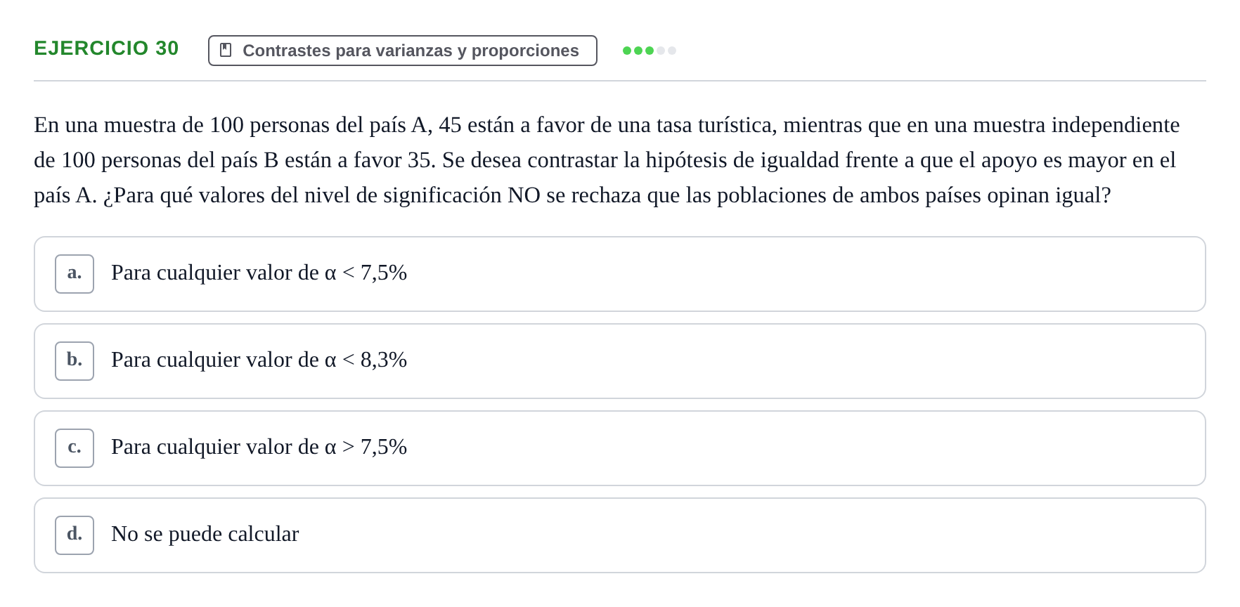 Enunciado: Problema 30 · Estadística II UB Colección de exámenes resueltos de Estadística II (Parte 1)