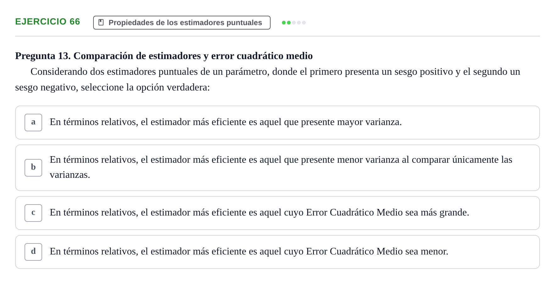 Enunciado: Problema 66 · Estadística II UB Colección de exámenes resueltos de Estadística II (Parte 1)