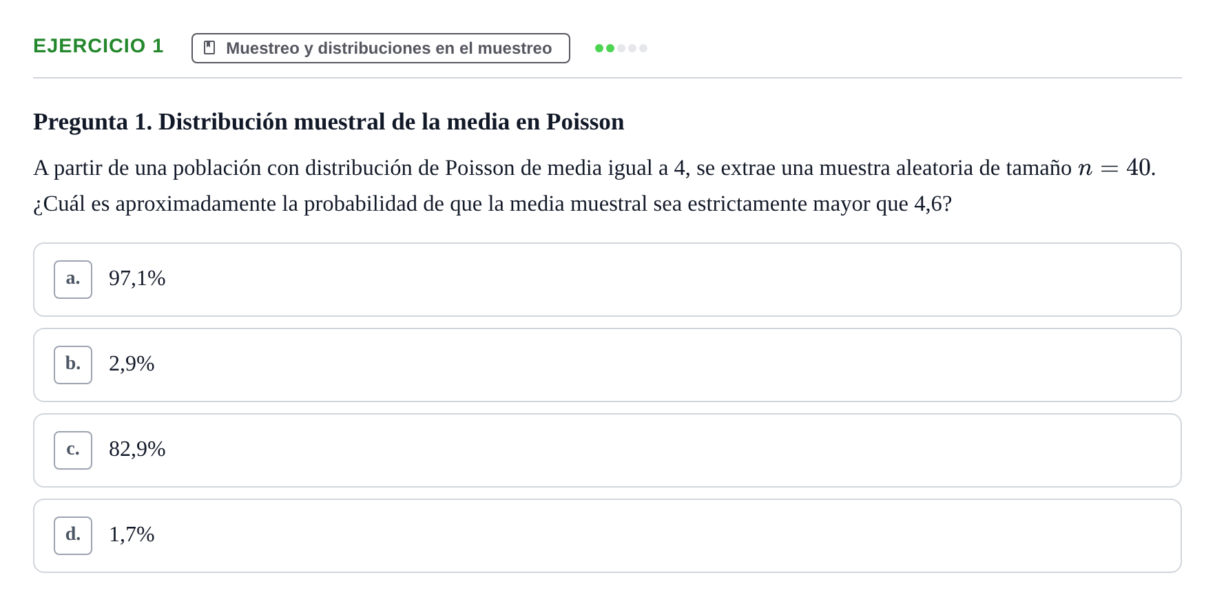 Enunciado: Problema 1 · Estadística II UB Colección de exámenes resueltos de Estadística II (Parte 1)