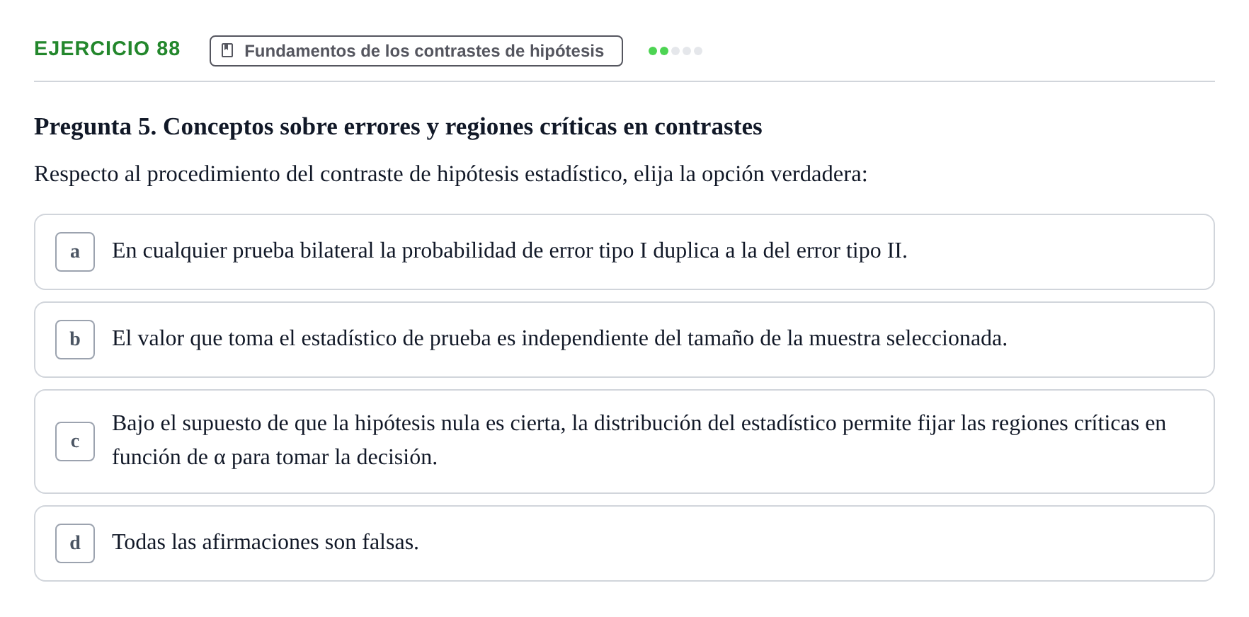 Enunciado: Problema 88 · Estadística II UB Colección de exámenes resueltos de Estadística II (Parte 1)