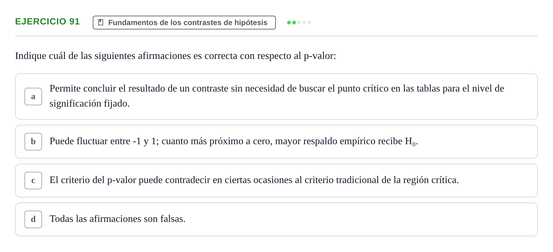 Enunciado: Problema 91 · Estadística II UB Colección de exámenes resueltos de Estadística II (Parte 1)