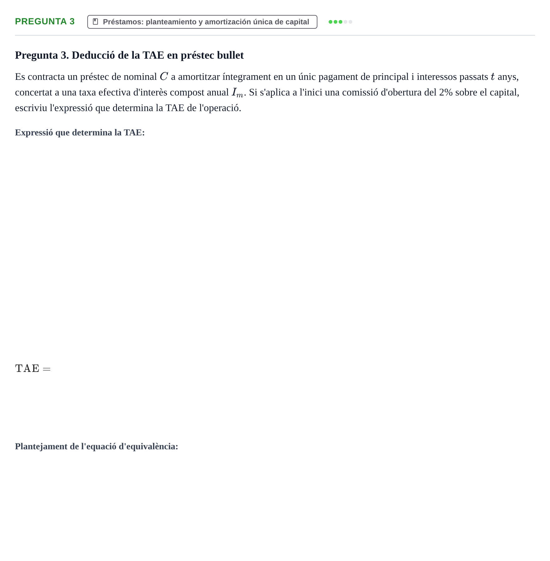 Enunciado: Pregunta 3 · Matemàtica Financera UB 2019
