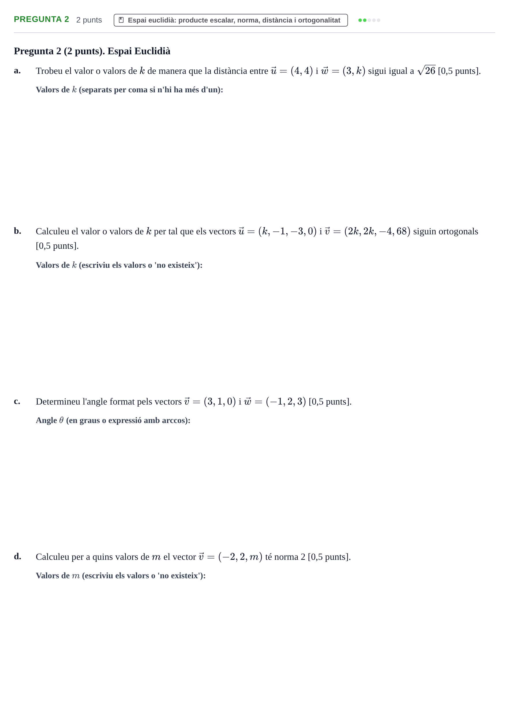 Enunciado: Pregunta 2 · Matemáticas I UB 2017
