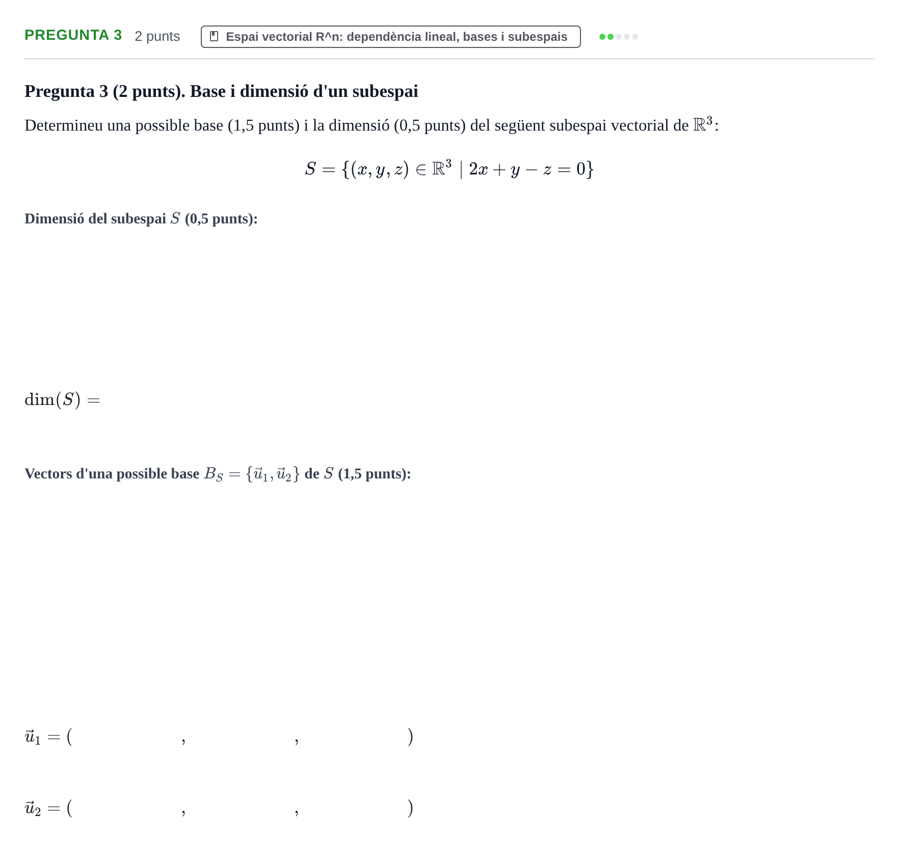 Enunciado: Pregunta 3 · Matemáticas I UB 2017
