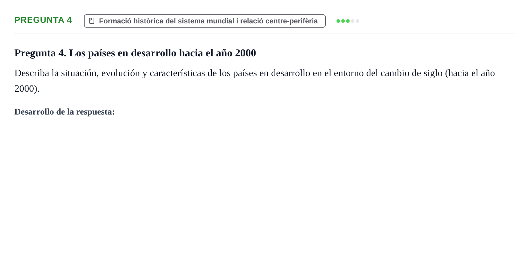 Enunciado: Pregunta 4 · Entorn Econòmic Mundial UB 2014