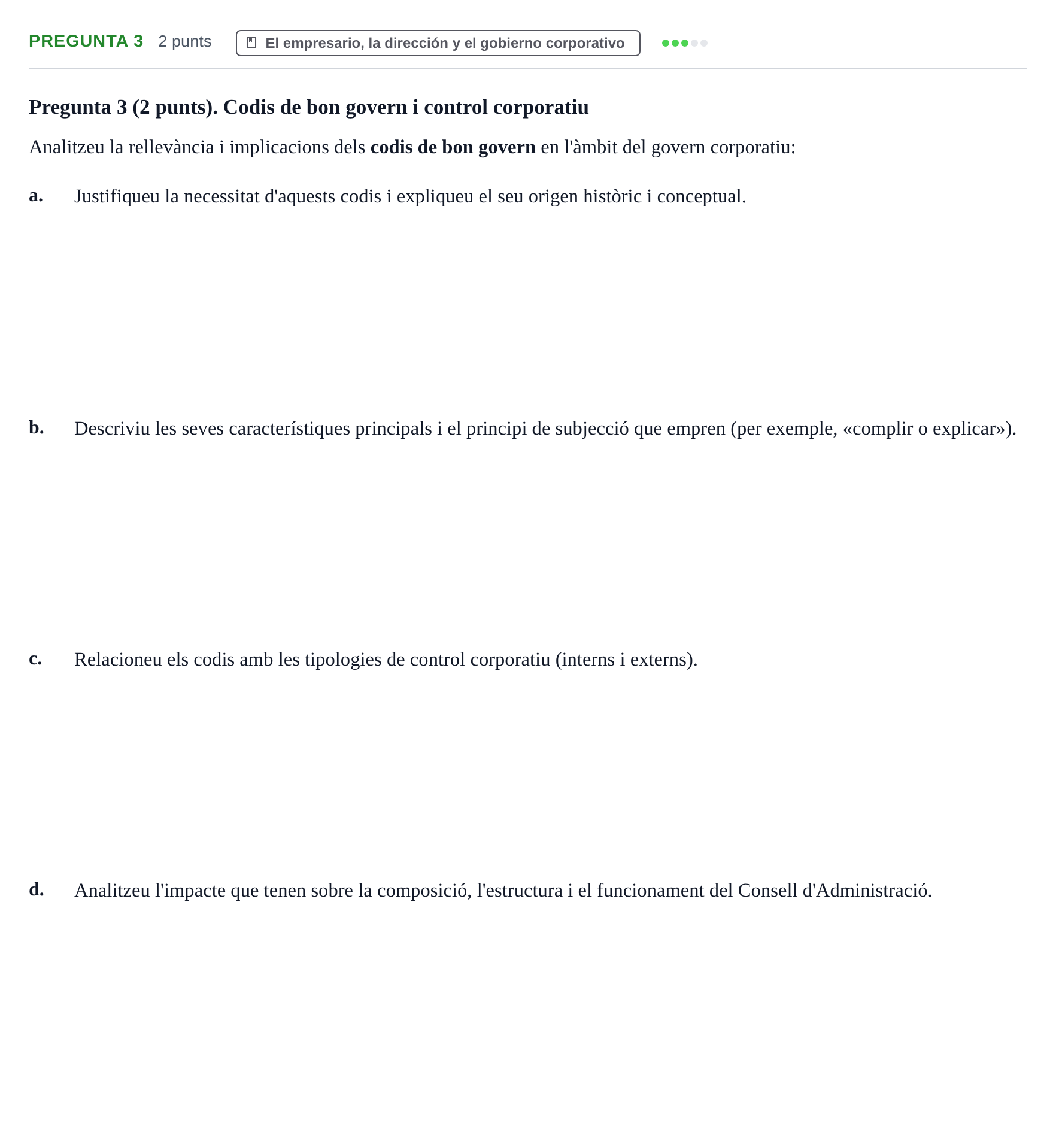 Enunciado: Pregunta 3 · Economía de la Empresa UB 2021