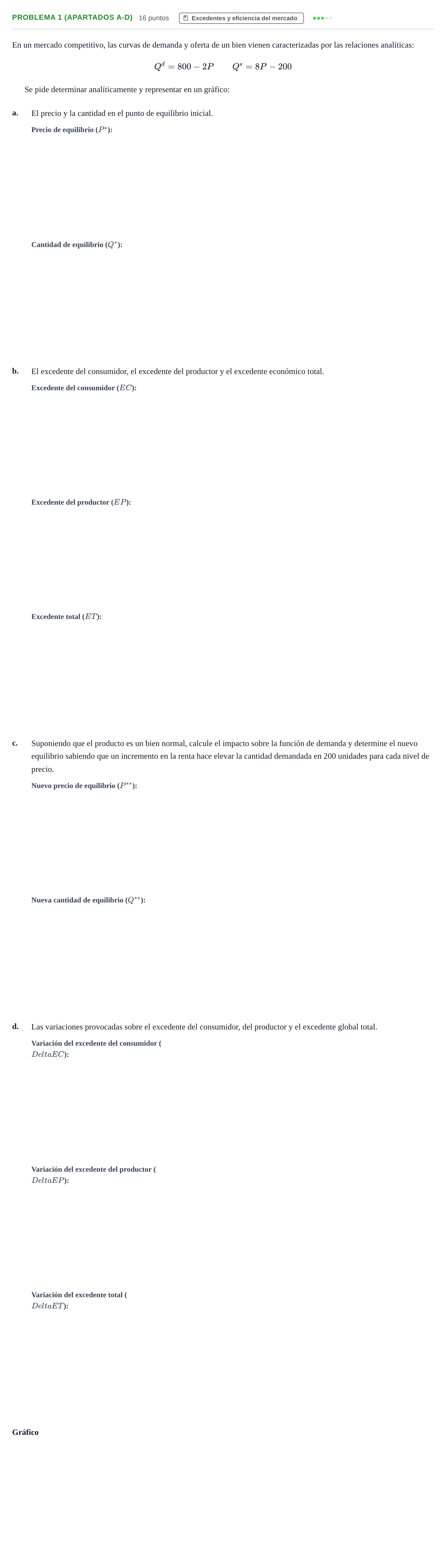 Enunciado: Problema 1 (apartados a-d) - Excedentes y eficien… · Introducción a la Economía UB 2022