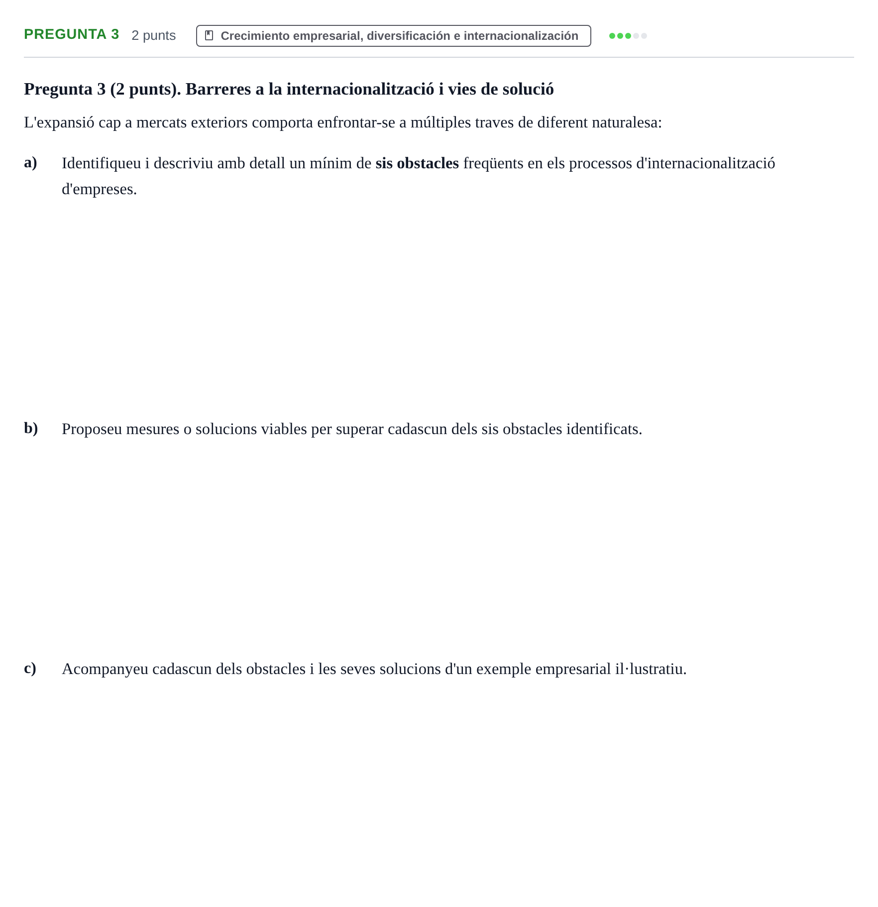 Enunciado: Pregunta 3 · Economía de la Empresa UB 2021