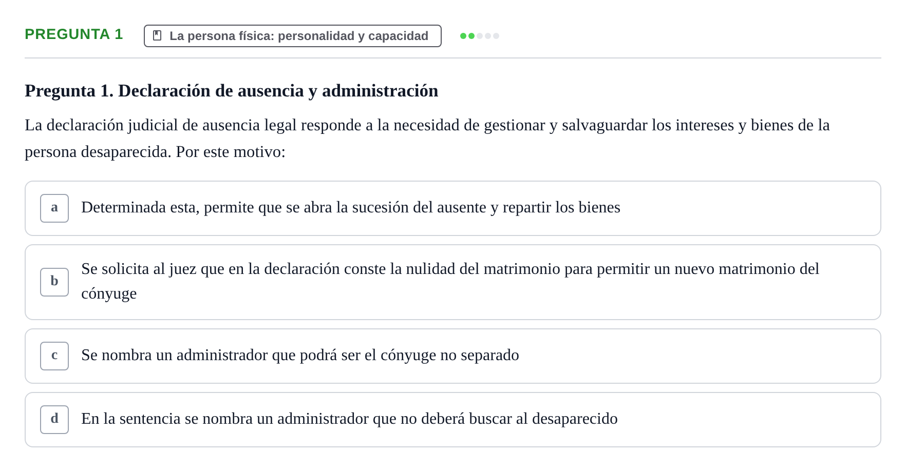 Enunciado: Pregunta 1 · Introducción al Derecho UB Examen Parcial 1: Introducción al Derecho
