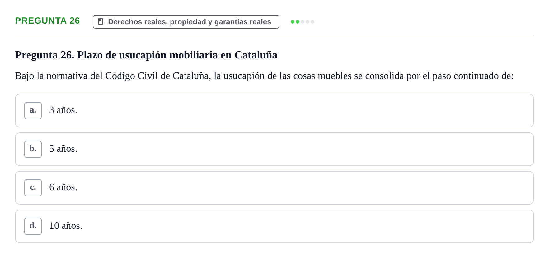 Enunciado: Pregunta 26 · Introducción al Derecho UB Examen final de Introducción al Derecho