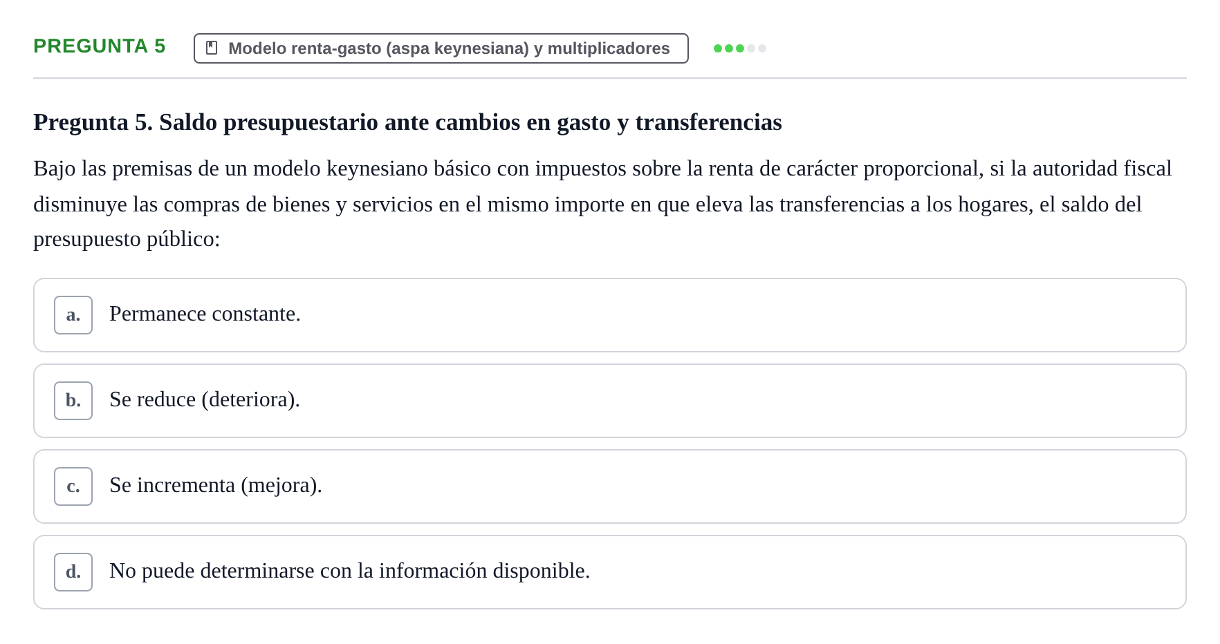 Enunciado: Pregunta 5 · Macroeconomía I UB 2020