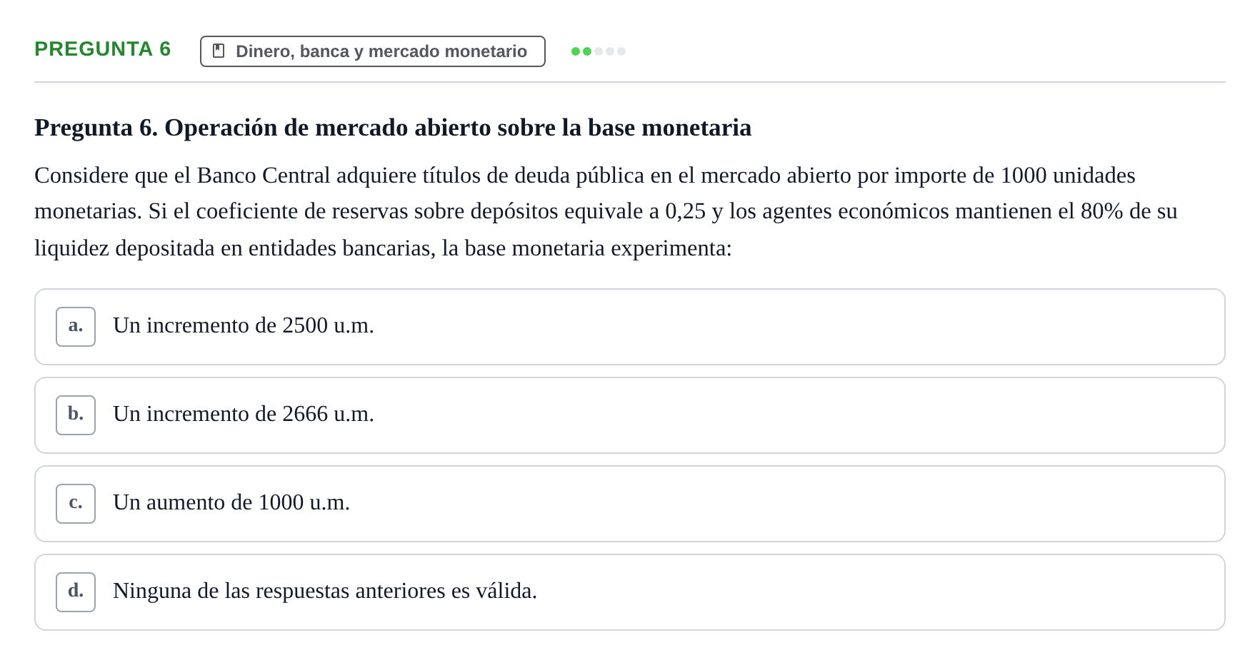 Enunciado: Pregunta 6 · Macroeconomía I UB 2020