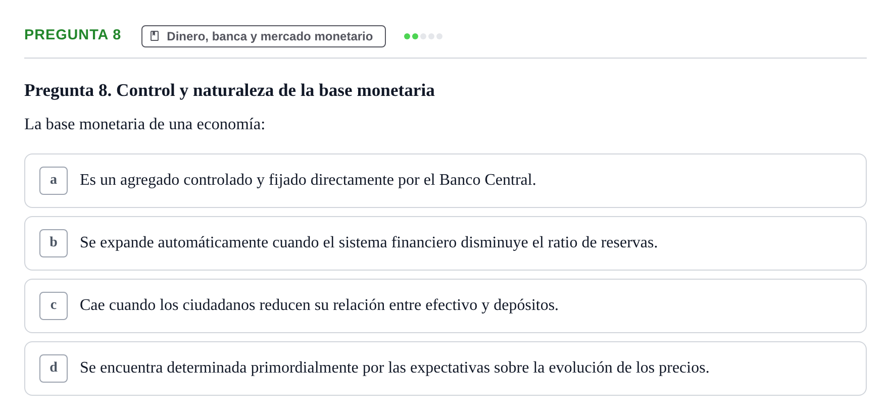 Enunciado: Pregunta 8 · Macroeconomía I UB 2020