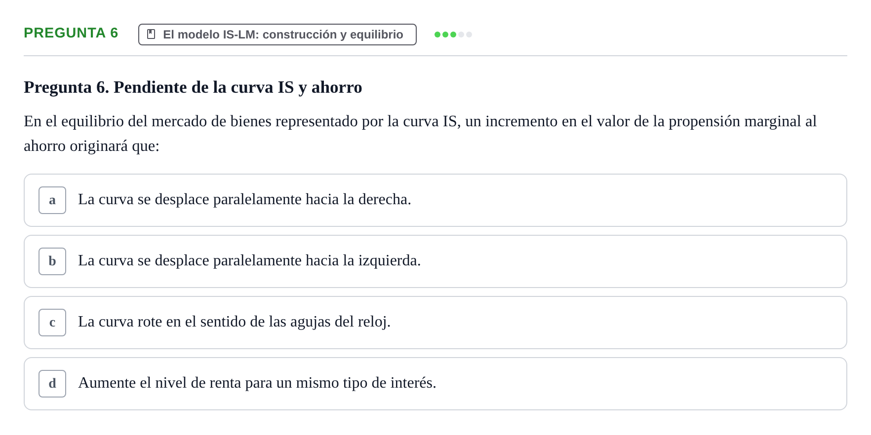 Enunciado: Pregunta 6 · Macroeconomía I UB 2013