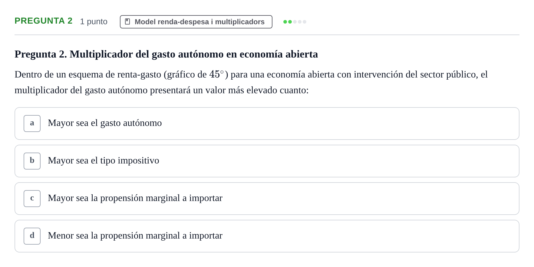 Enunciado: Pregunta 2 · Macroeconomía II UB 2015