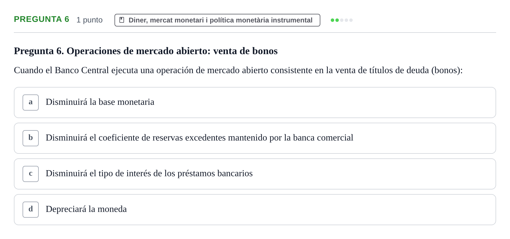 Enunciado: Pregunta 6 · Macroeconomía II UB 2015
