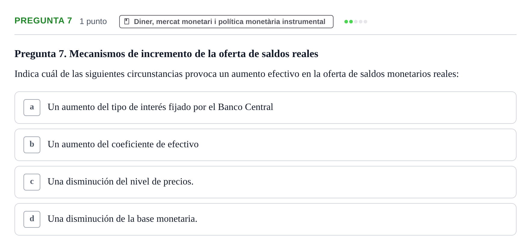 Enunciado: Pregunta 7 · Macroeconomía II UB 2015