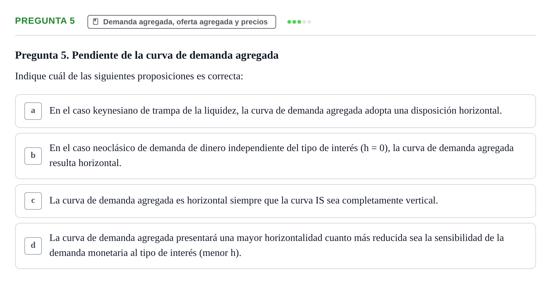 Enunciado: Pregunta 5 · Macroeconomía I UB 2014