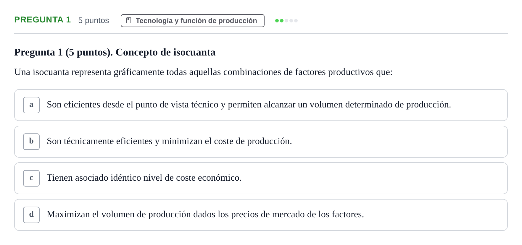 Enunciado: Pregunta 1 · Microeconomía II UB 2025