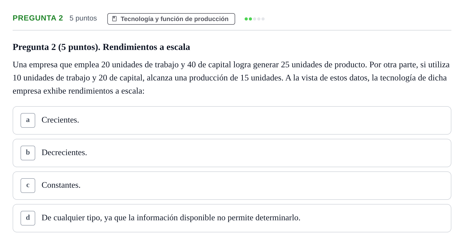 Enunciado: Pregunta 2 · Microeconomía II UB 2025