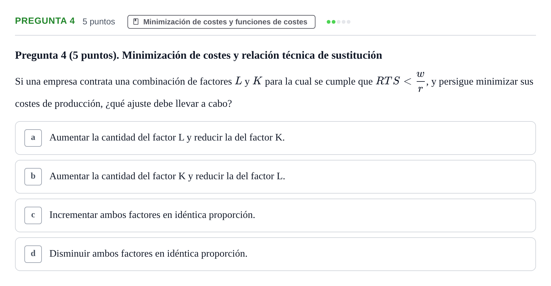 Enunciado: Pregunta 4 · Microeconomía II UB 2025