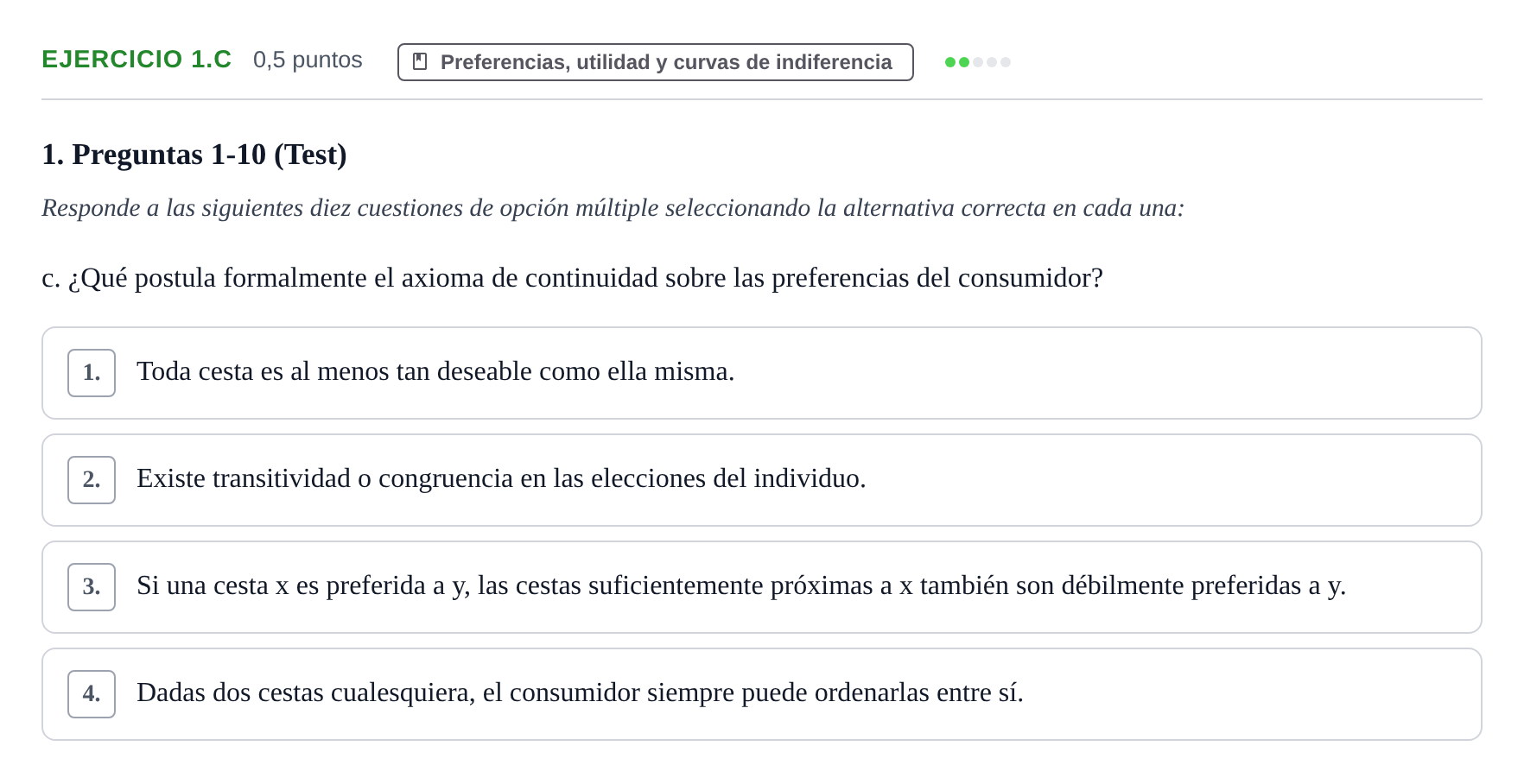 Enunciado: Ejercicio 1.c · Microeconomía II UB 2024