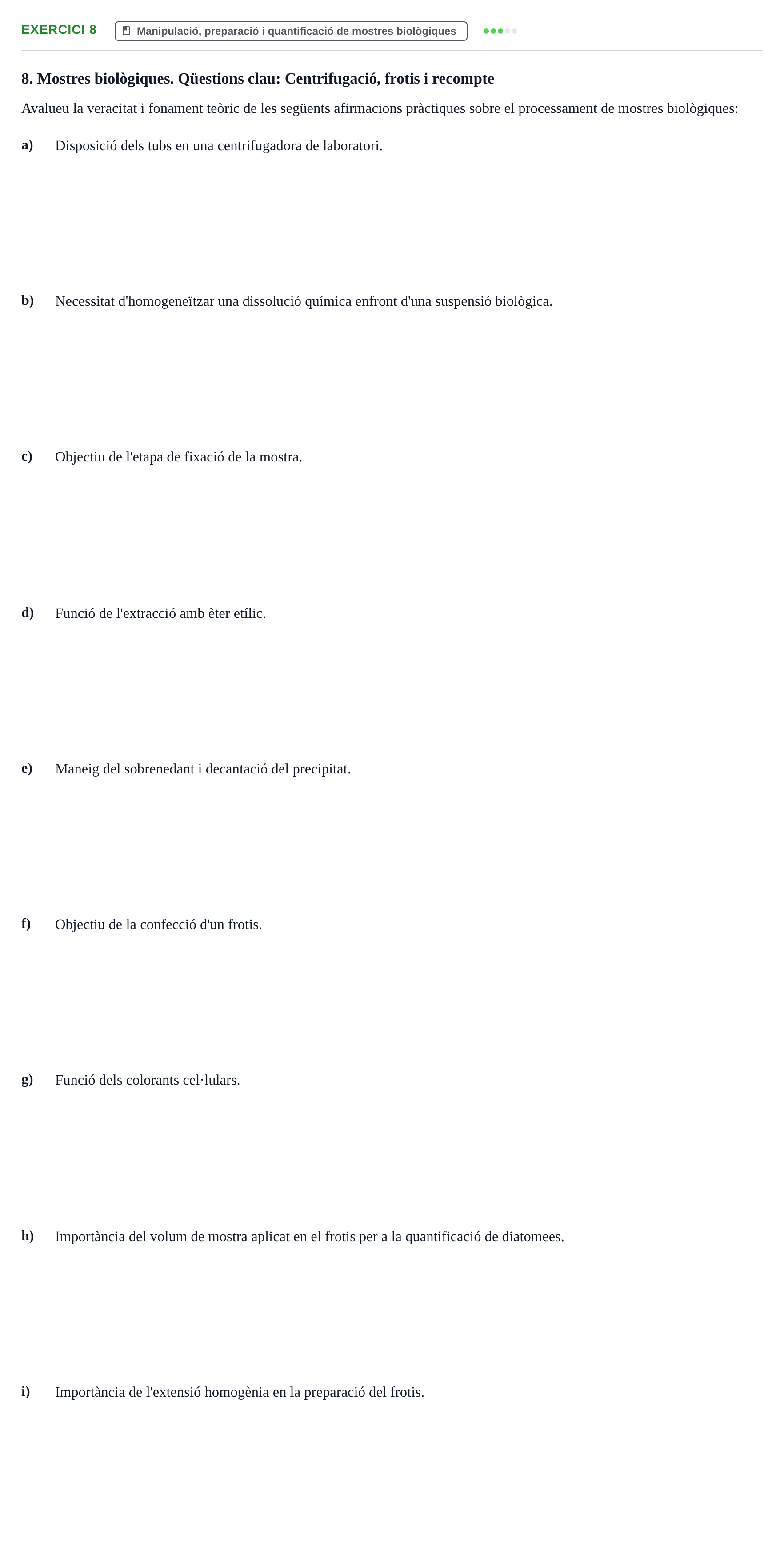 Enunciado: Problema 8 · Iniciación Al Trabajo de Laboratorio UB Examen teòric i qüestions de pràctiques de laboratori