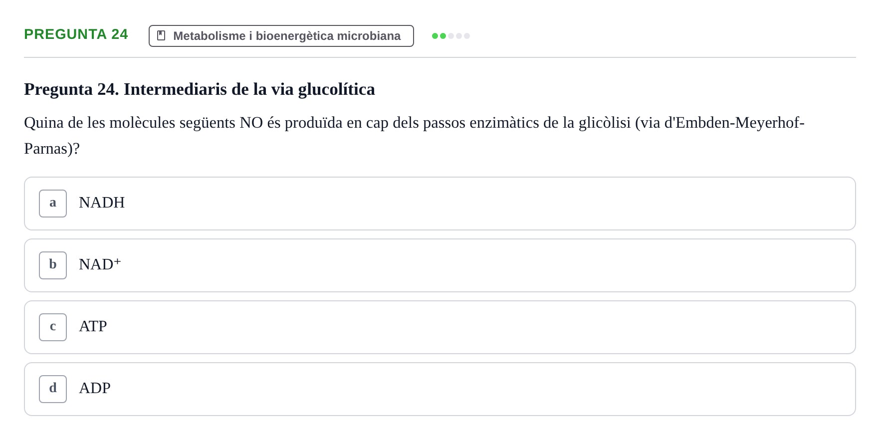 Enunciado: Pregunta 24 · Microbiología I UB Examen Segon Parcial. Microbiologia I