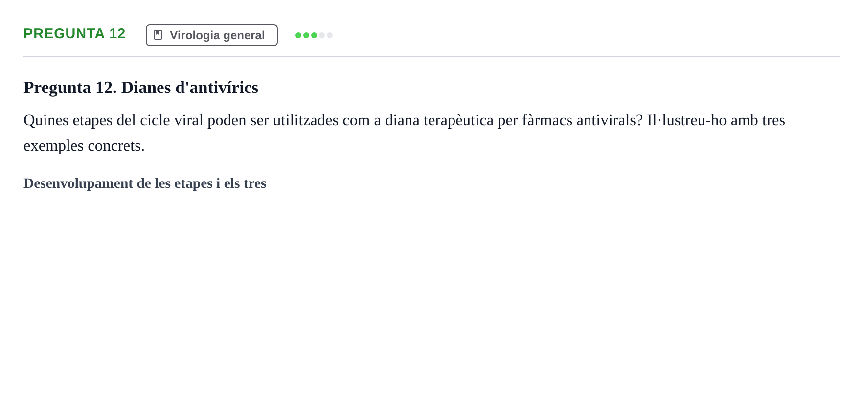 Enunciado: Pregunta 12 · Microbiología I UB Recull de preguntes d'examen resoltes: Microbiologia I