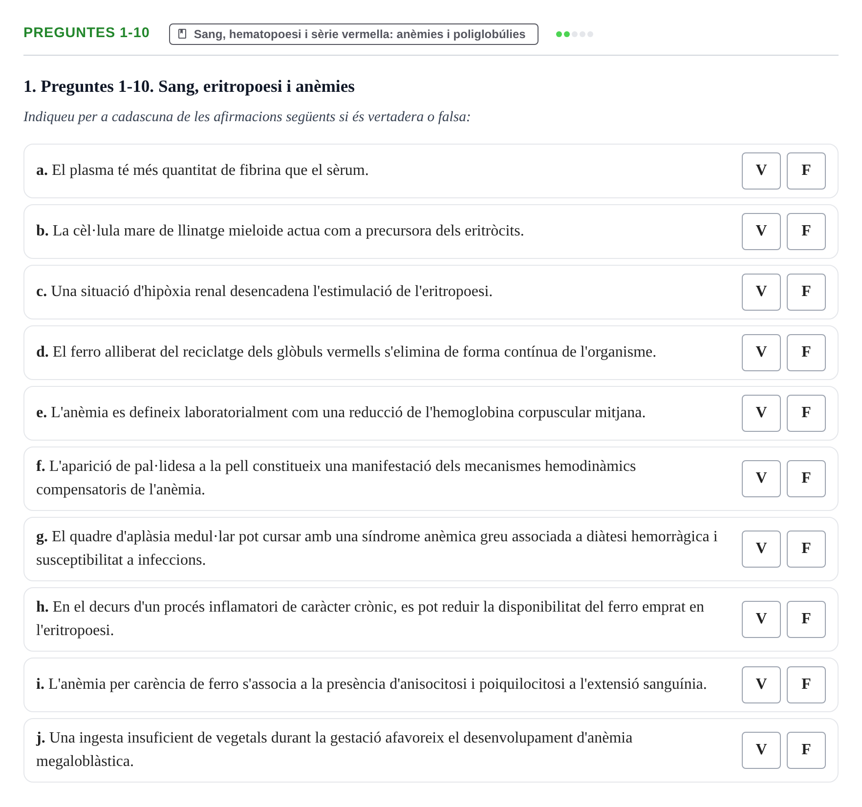 Enunciado: Ejercicio Preguntes 1-10 · Fisiología y Fisiopatología II UB 2021