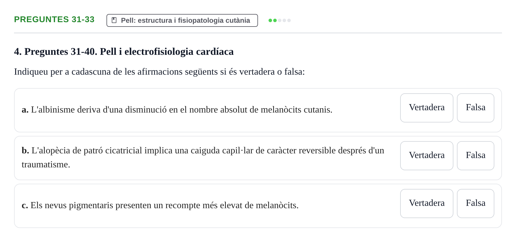 Enunciado: Ejercicio Preguntes 31-33 · Fisiología y Fisiopatología II UB 2021