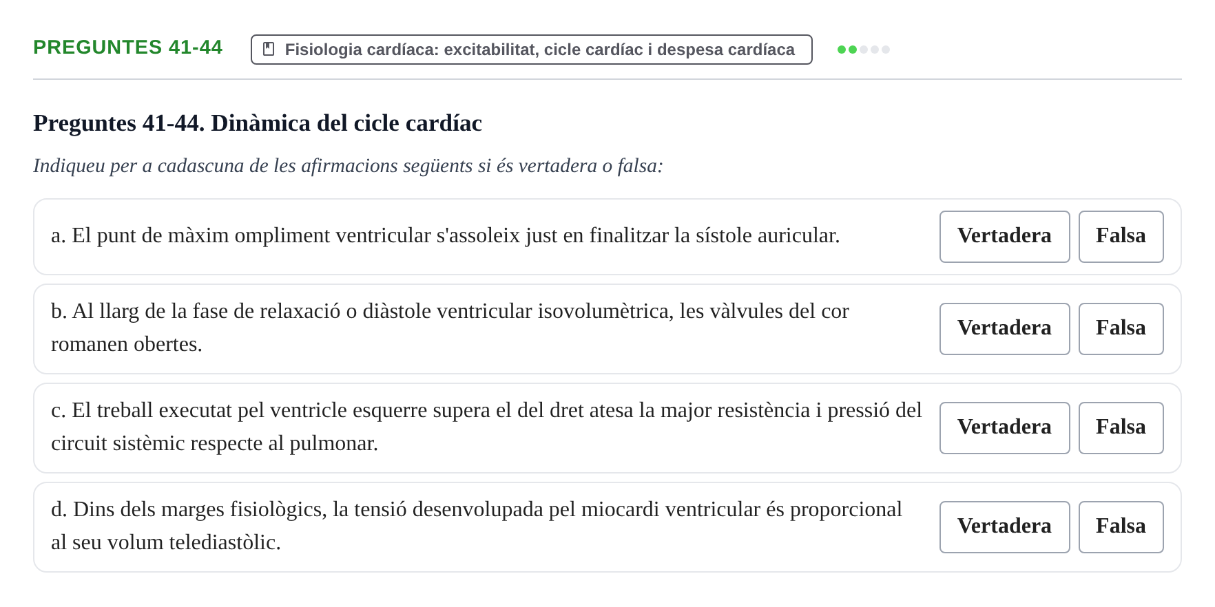 Enunciado: Ejercicio Preguntes 41-44 · Fisiología y Fisiopatología II UB 2021