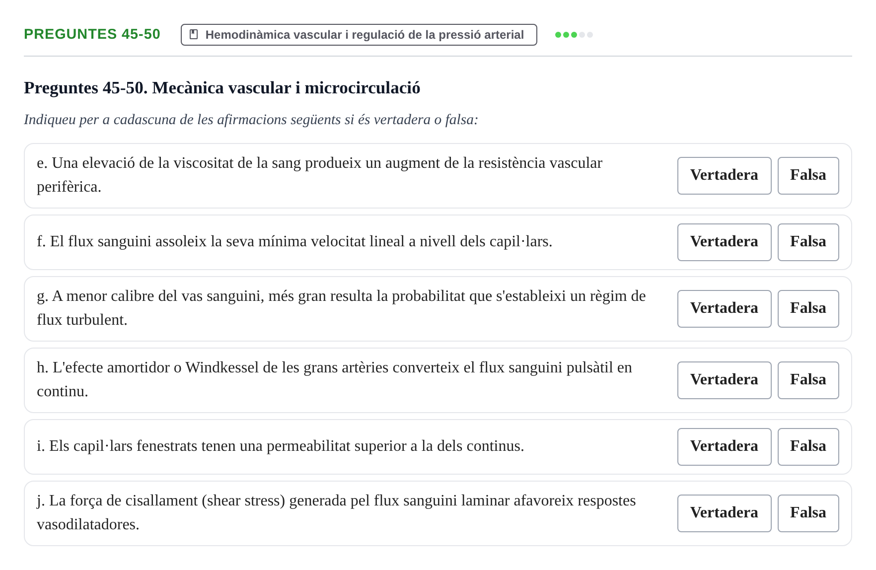 Enunciado: Ejercicio Preguntes 45-50 · Fisiología y Fisiopatología II UB 2021
