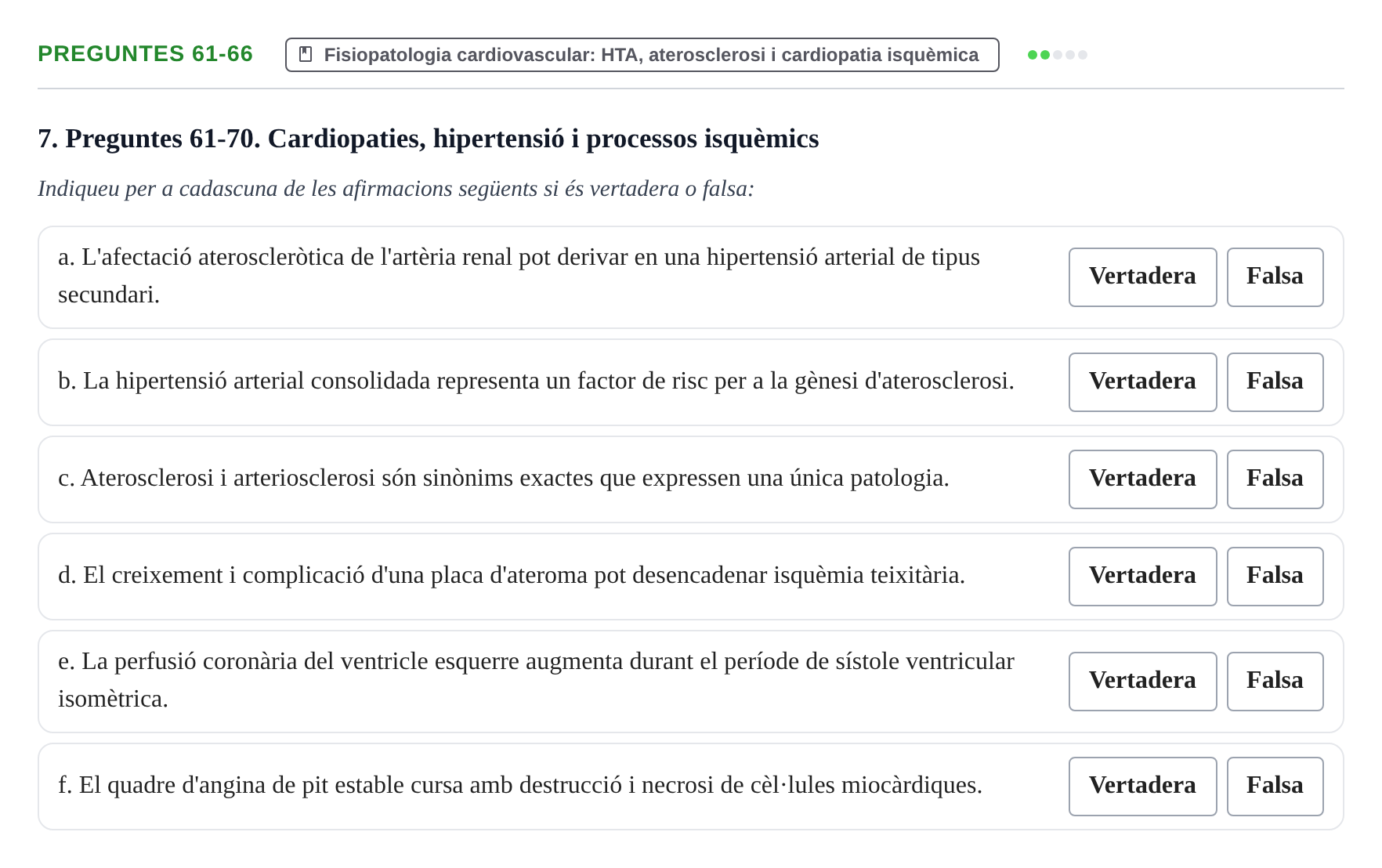 Enunciado: Ejercicio Preguntes 61-66 · Fisiología y Fisiopatología II UB 2021
