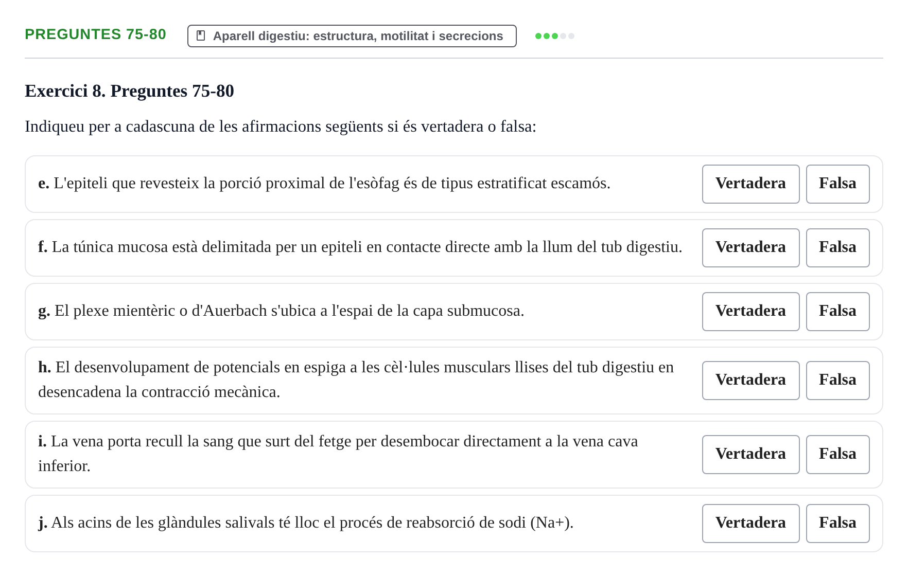 Enunciado: Ejercicio Preguntes 75-80 · Fisiología y Fisiopatología II UB 2021