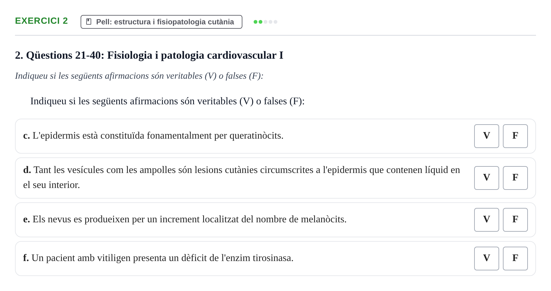 Enunciado: Ejercicio 2 - Pell · Fisiología y Fisiopatología II UB Juny 2016