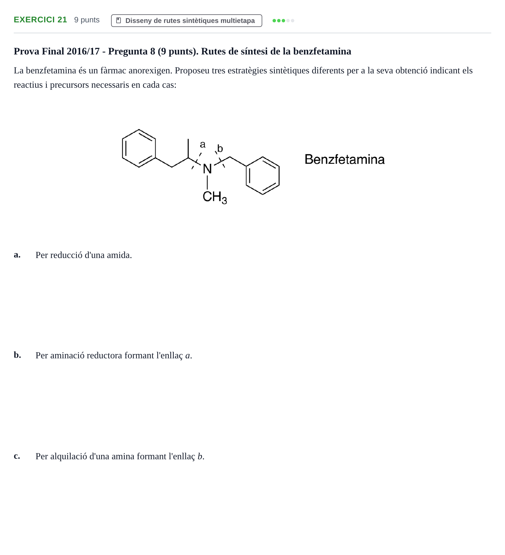 Enunciado: Problema 21 · Química Orgánica II UB 2014