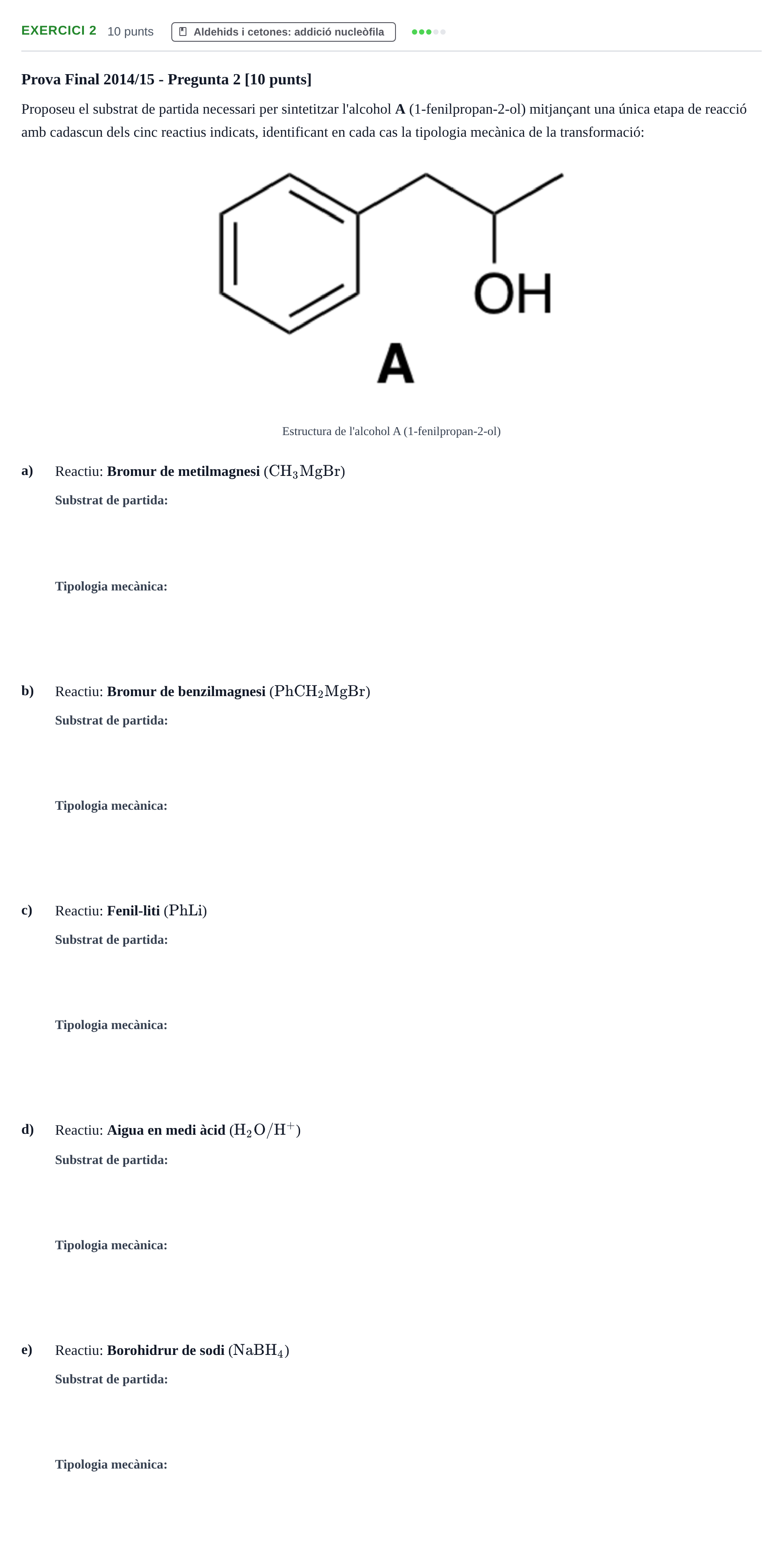 Enunciado: Problema 2 · Química Orgánica II UB 2014