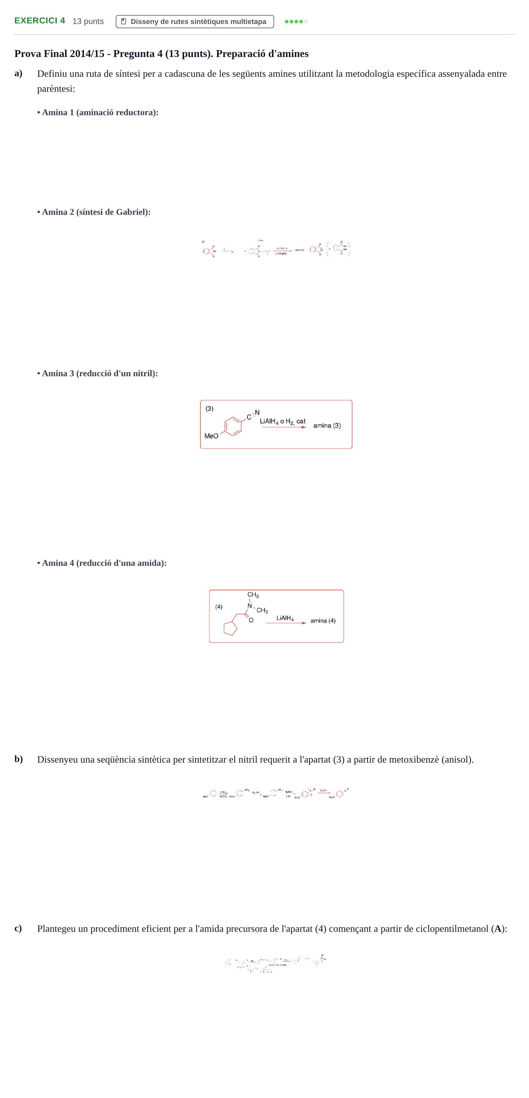 Enunciado: Problema 4 · Química Orgánica II UB 2014