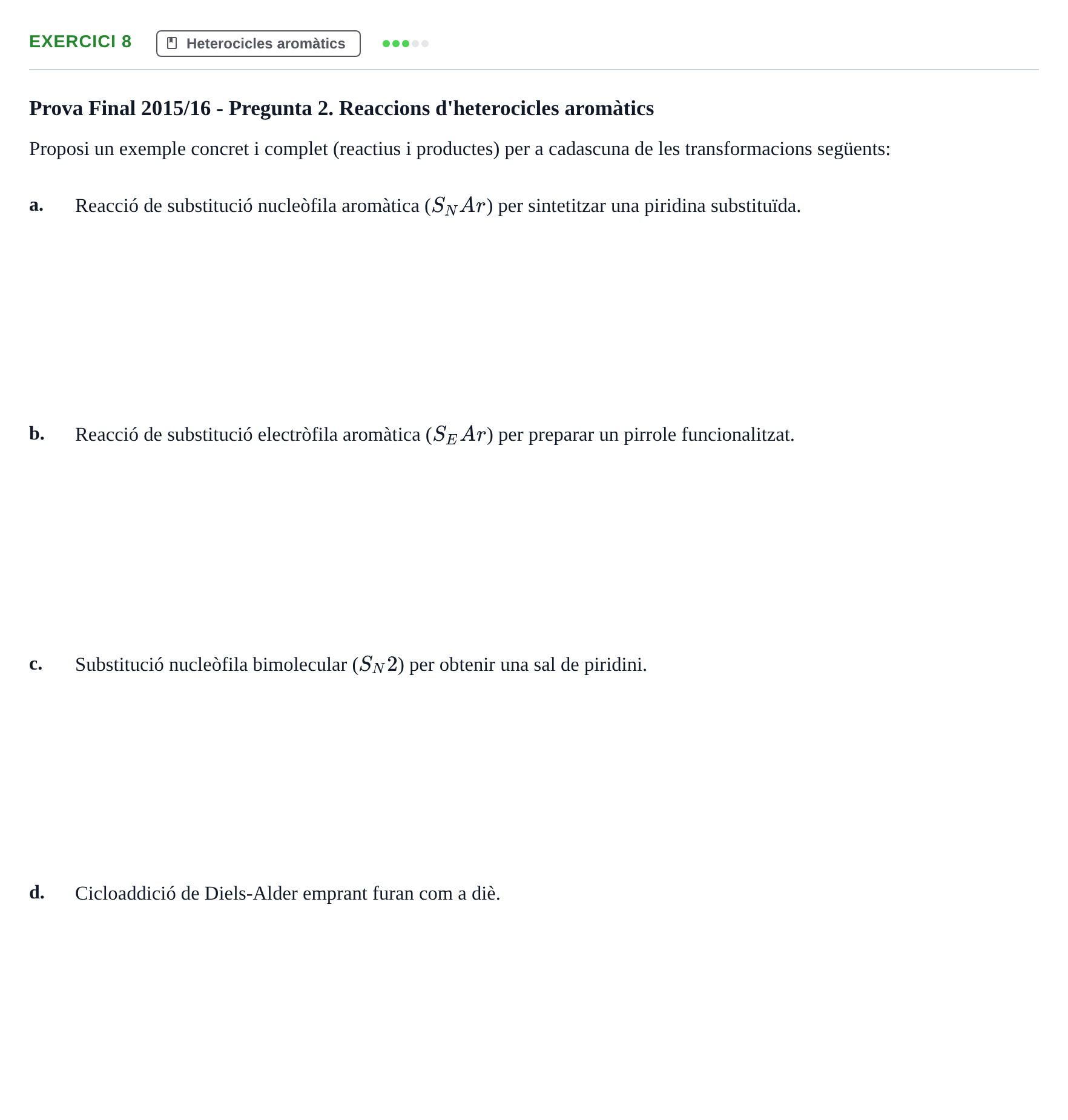 Enunciado: Problema 8 · Química Orgánica II UB 2014