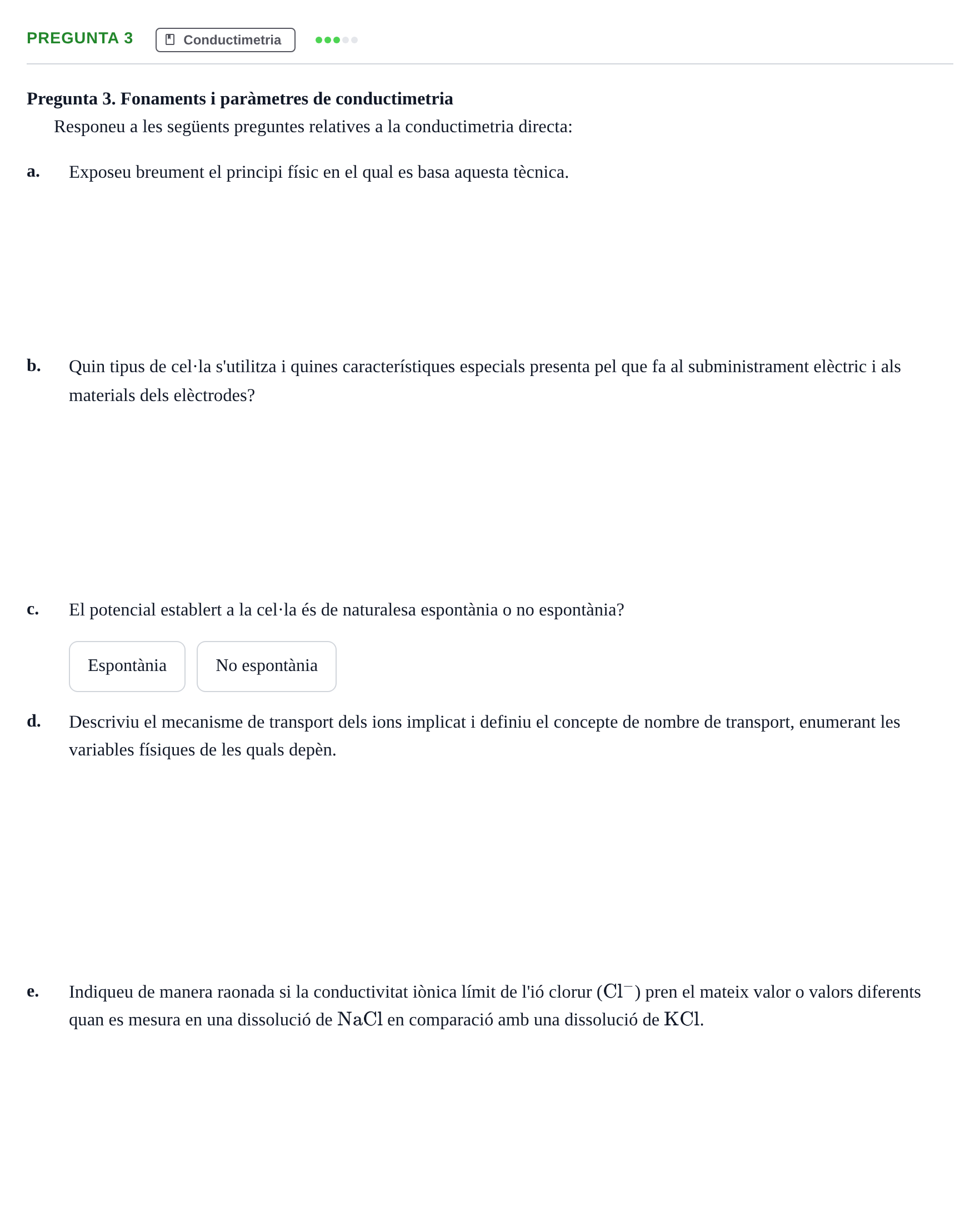 Enunciado: Pregunta 3 · Técnicas Instrumentales UB Juny 2018