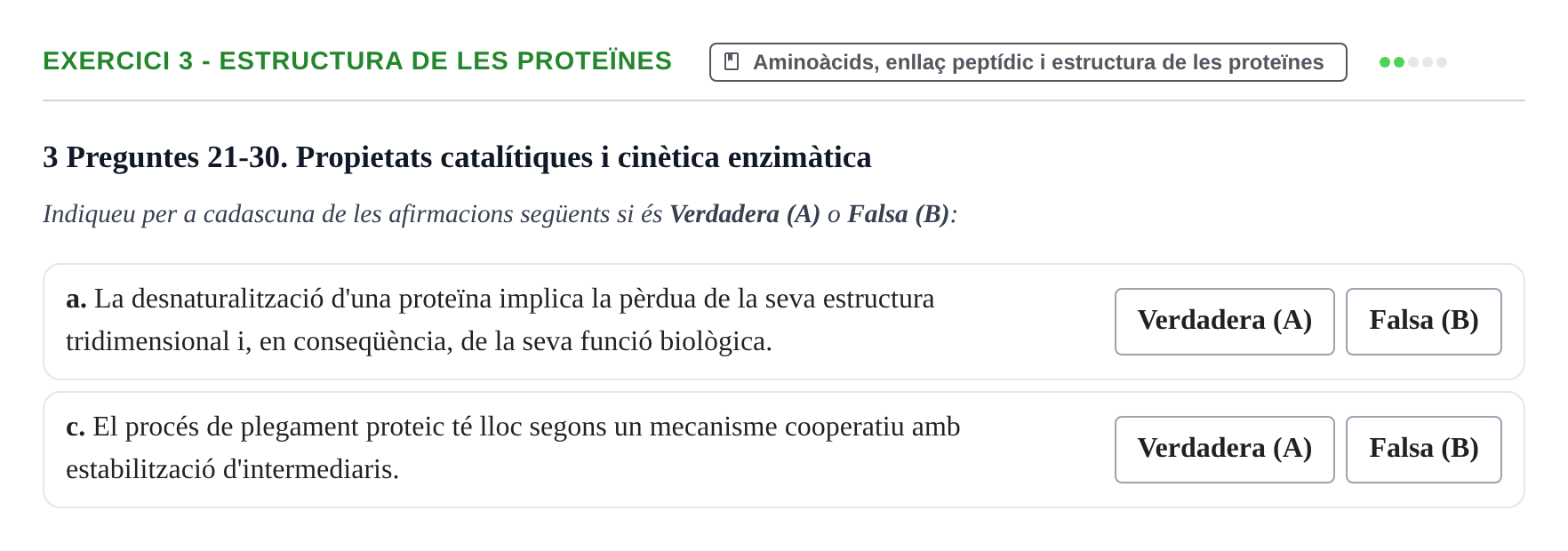 Enunciado: Ejercicio 3 - Estructura de les proteïnes · Bioquímica UB 2023