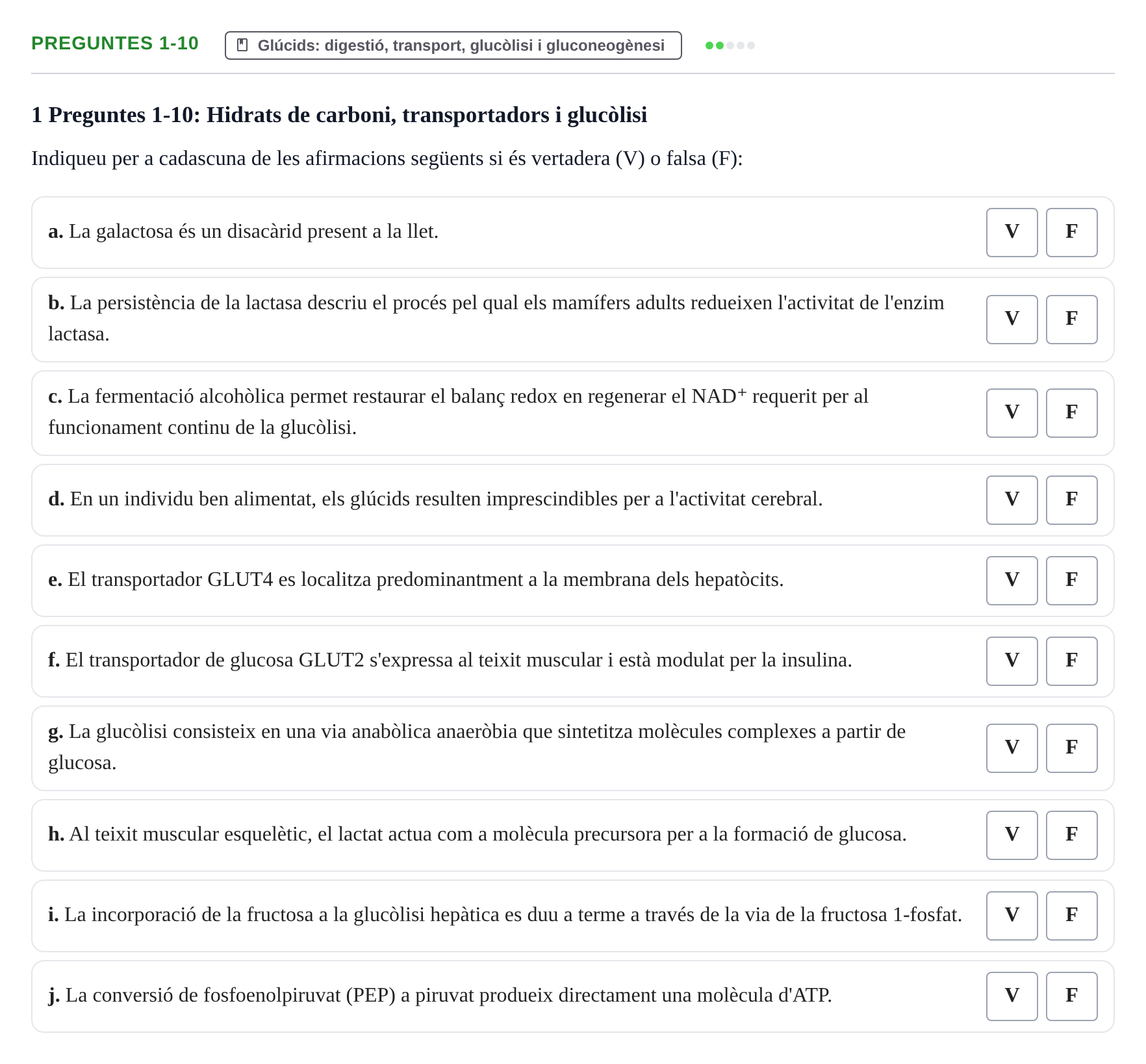 Enunciado: Ejercicio Preguntes 1-10 · Bioquímica UB 2024