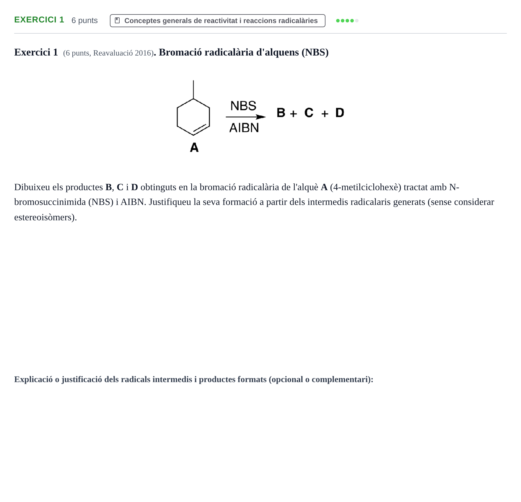 Enunciado: Exercici 1 · Química Orgánica II UB 2015