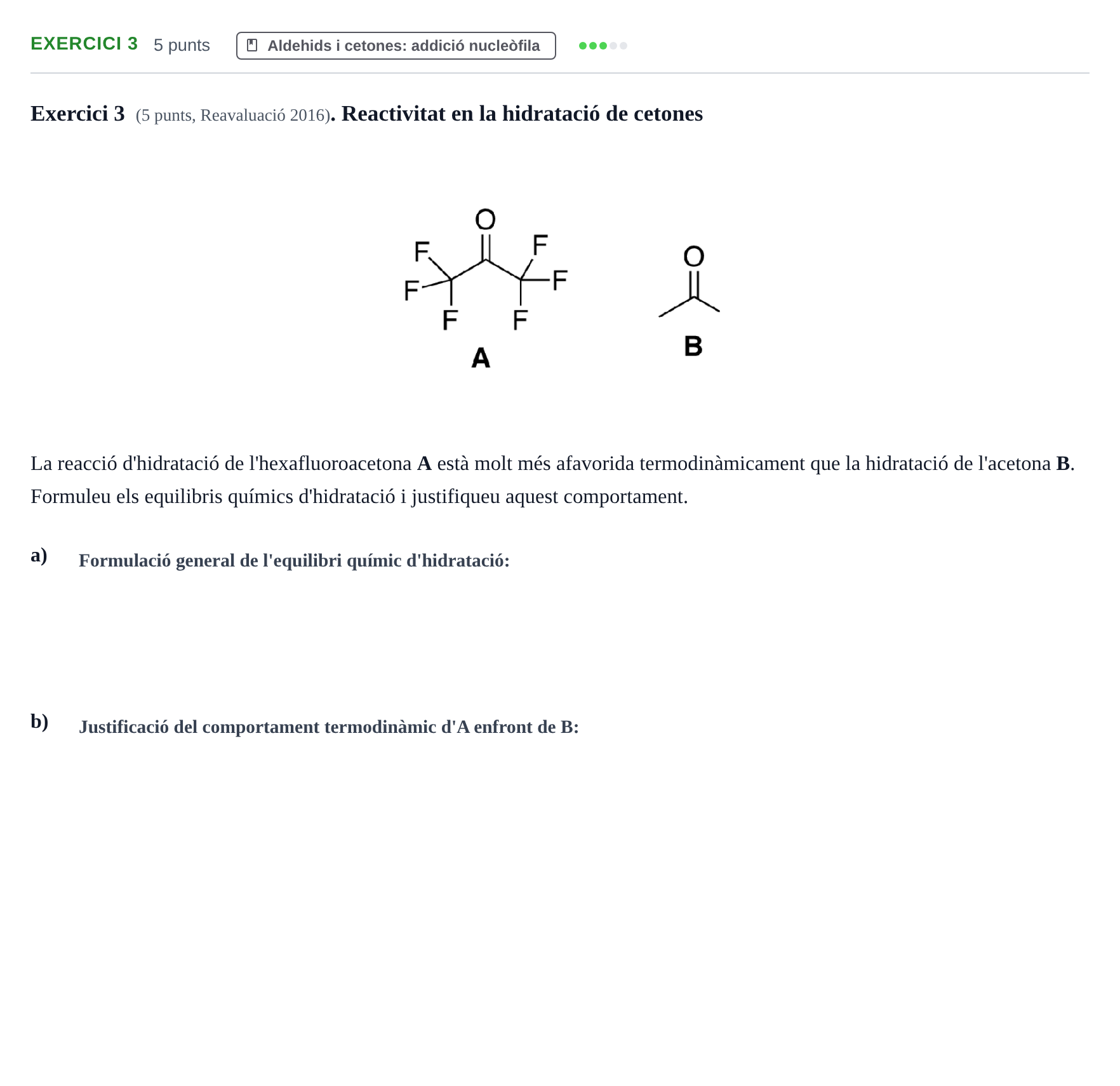 Enunciado: Exercici 3 · Química Orgánica II UB 2015