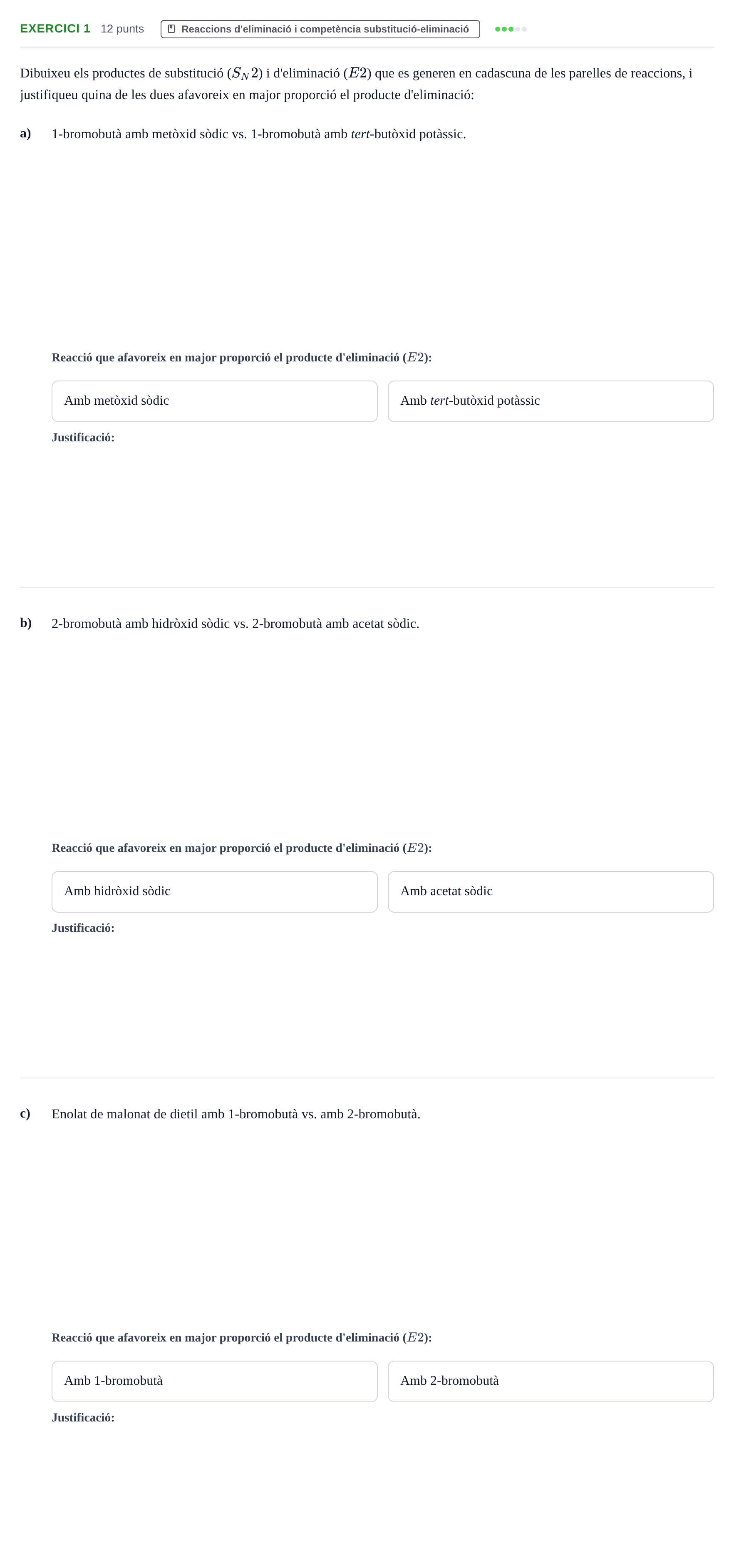 Enunciado: Exercici 1 · Química Orgánica II UB 2015